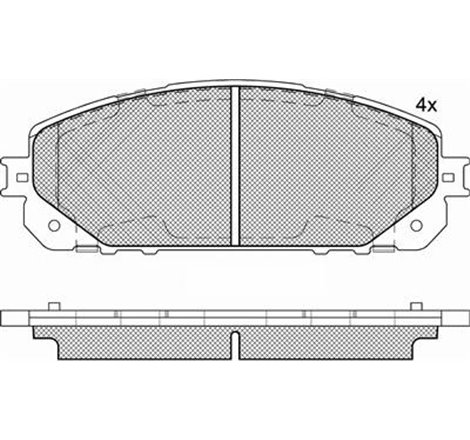Set placute frana,frana disc - Blue Print-ADA104279