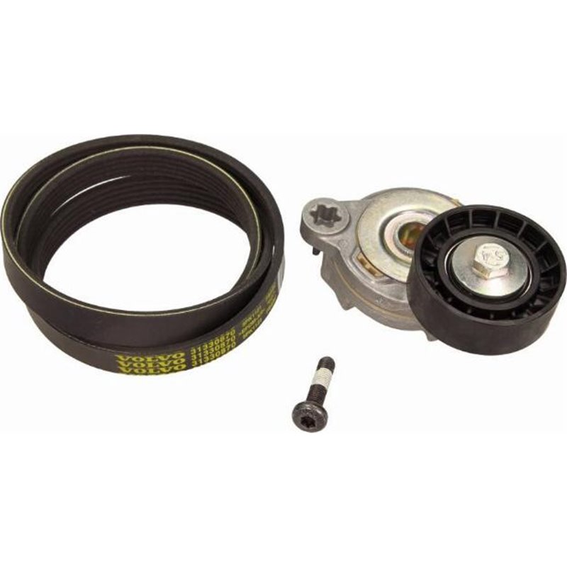 Multi-V-belt set with tensioner VOLVO S60 II. S80 II. V60 I. V70 III. V70 III-KOMBI. XC60 I. XC70 II 2.0-2.0D-2.4D 03.06-05.18 -