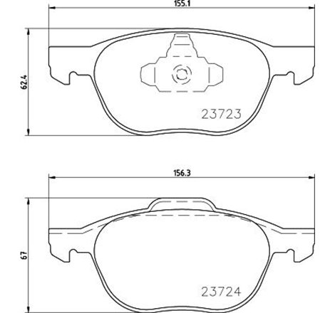 Set placute frana,frana disc - Volvo-32373150