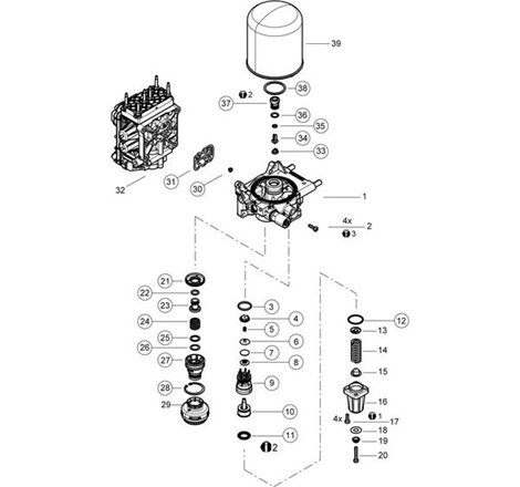 Burduf, ghidaj etrier - WABCO-9325109642