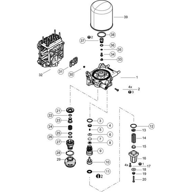 Burduf, ghidaj etrier - WABCO-9325109642