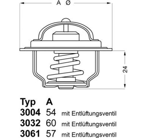 Termostat,lichid racire - WAHLER-3032.88