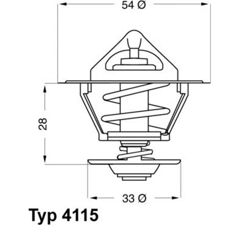 Termostat,lichid racire - WAHLER-4115.92D