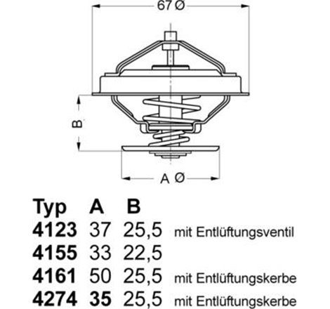 Termostat,lichid racire - WAHLER-4123.80D