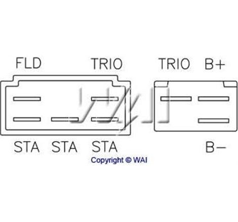 Regulator, alternator - WAI-S1003L