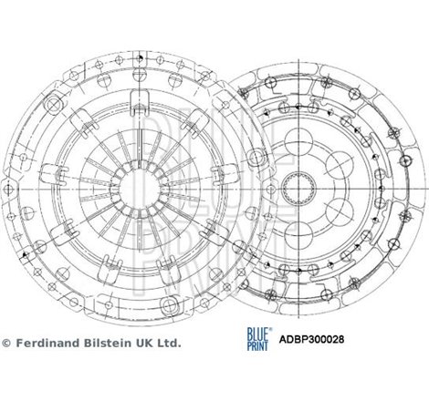 Set ambreiaj - Blue Print-ADBP300028