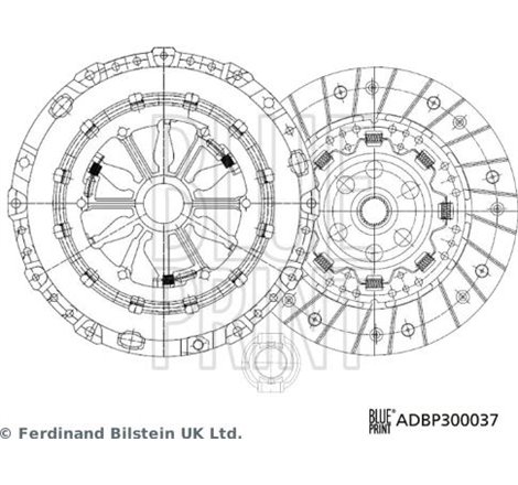 Set ambreiaj - Blue Print-ADBP300037