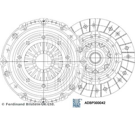Set ambreiaj - Blue Print-ADBP300042