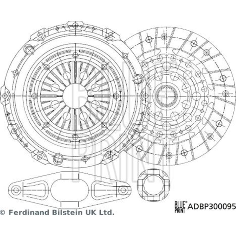 Set ambreiaj - Blue Print-ADBP300095