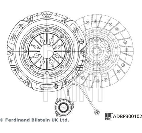 Set ambreiaj - Blue Print-ADBP300102