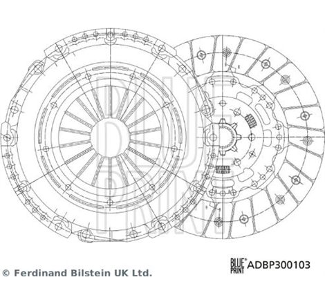 Set ambreiaj - Blue Print-ADBP300103