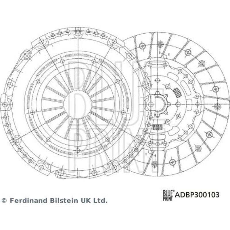Set ambreiaj - Blue Print-ADBP300103