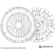 Set ambreiaj - Blue Print-ADBP300103