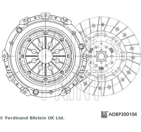Set ambreiaj - Blue Print-ADBP300104