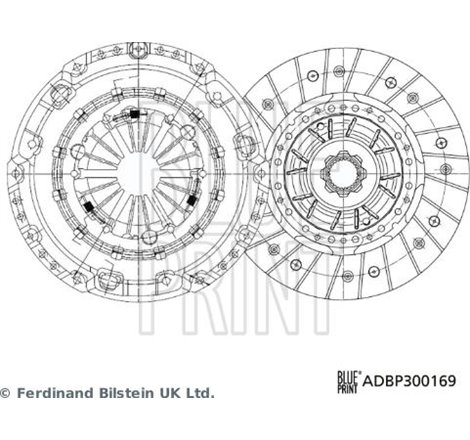 Set ambreiaj - Blue Print-ADBP300169