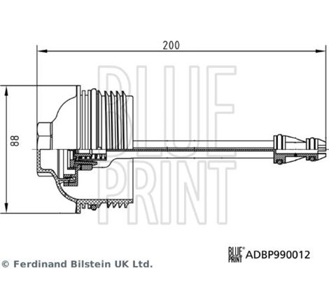 Capac, carcasa filtru ulei - Blue Print-ADBP990012