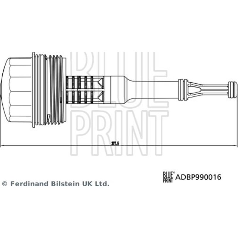 Capac, carcasa filtru ulei - Blue Print-ADBP990016