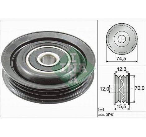 Rola ghidare / conducere, curea transmisie - Blue Print-ADN196515