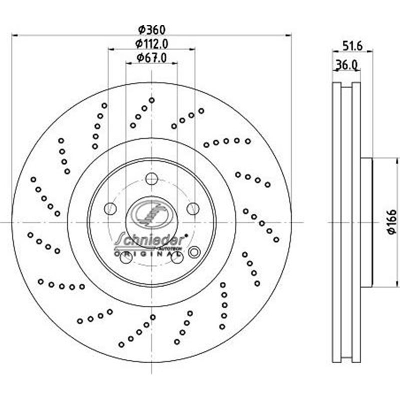 Disc frana - Blue Print-ADU1743100