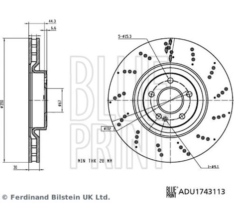 Disc frana - Blue Print-ADU1743113