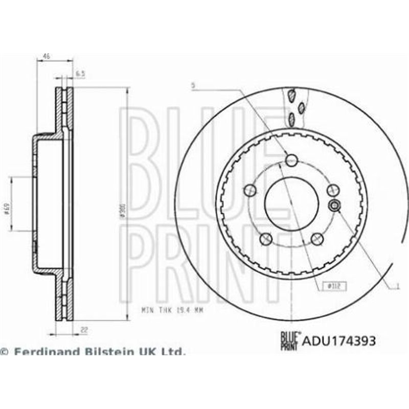 Disc frana - Blue Print-ADU174393