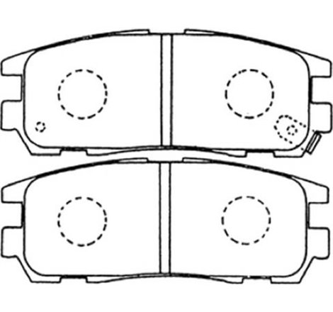 Set placute frana,frana disc - Blue Print-ADZ94216