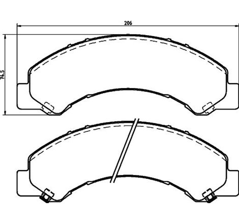 Set placute frana,frana disc - Blue Print-ADZ94218