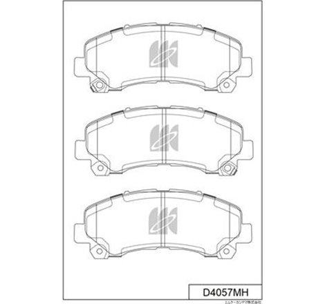 Set placute frana,frana disc - Blue Print-ADZ94237