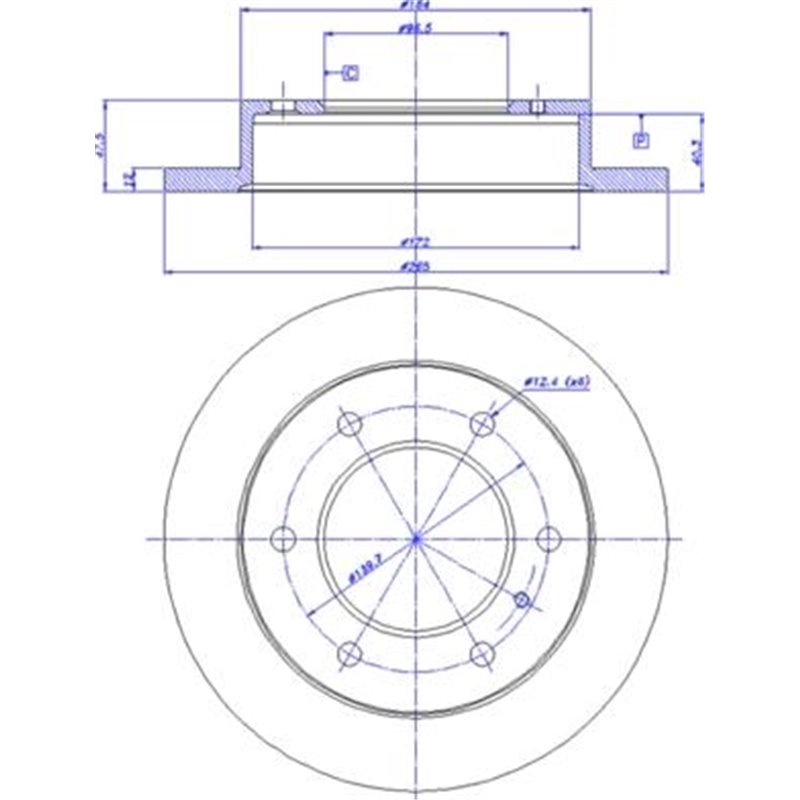 Disc frana - Blue Print-ADZ94308