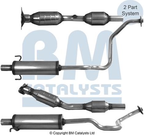 Catalizator EURO 4 TOYOTA PRIUS 1.5H 09.03-12.09 - BM Catalysts-BM91617H