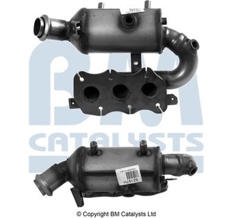 Catalizator EURO 6 RENAULT TWINGO III. SMART FORFOUR. FORTWO 1.0 07.14- - BM Catalysts-BM92197H