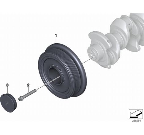 Fulie curea, arbore cotit - BMW-11237810458