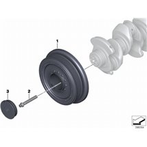 Fulie curea, arbore cotit - BMW-11237810458