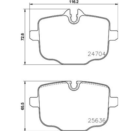 Set placute frana,frana disc - BMW-34216890353