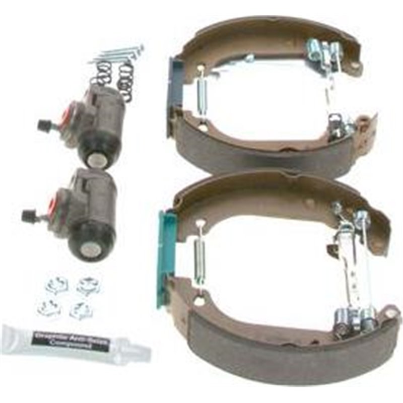 Set tambur frana sabot. cilindru. arcuri PEUGEOT 206. 206 1.1-1.9D 08.98- - BOSCH-0 204 114 127