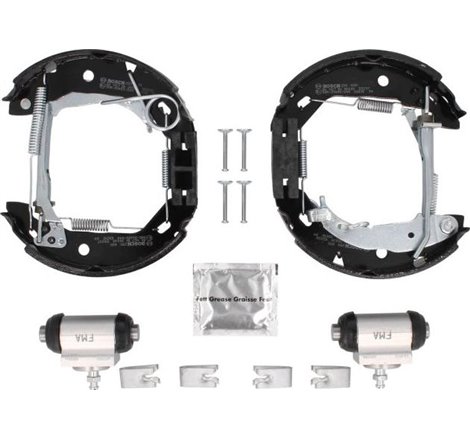 Set tambur frana sabot. cilindru. arcuri MERCEDES A W168 1.4-1.6-1.7D 07.97-08.04 - BOSCH-0204114591