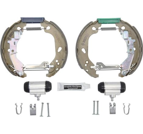 Set tambur frana sabot. cilindru. arcuri FIAT PUNTO. PUNTO-HATCHBACK 1.2-1.2CNG 09.99-03.12 - BOSCH-0204114617