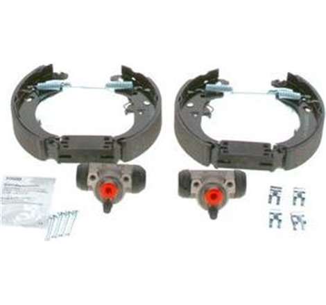 Set tambur frana sabot. cilindru. arcuri FIAT PANDA. PANDA-HATCHBACK 1.1-1.2-1.3D 09.03- - BOSCH-0204114619
