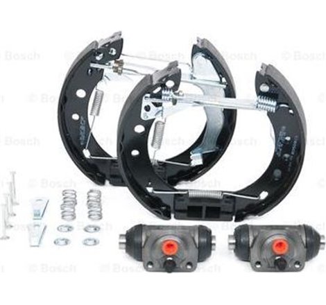 Set tambur frana sabot. cilindru. arcuri NISSAN MICRA II 1.0-1.5D 08.92-02.03 - BOSCH-0204114640