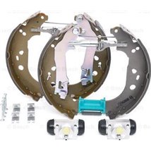 Set tambur frana sabot. cilindru. arcuri FIAT IDEA. LANCIA MUSA 1.3D-1.9D 01.04- - BOSCH-0204114656