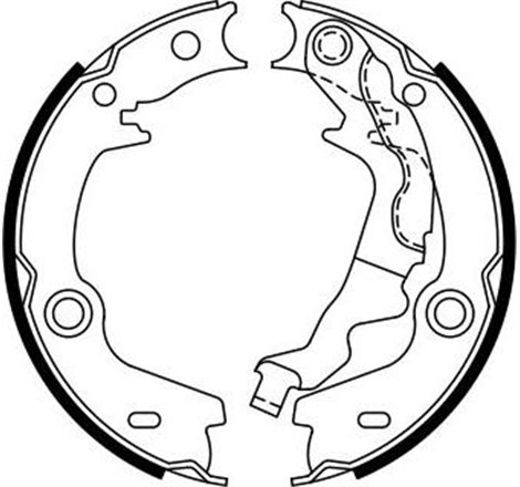 Sabot frana HYUNDAI ACCENT III. KIA RIO II 1.4-1.5D-1.6 03.05-12.11 - BOSCH-0 986 487 761