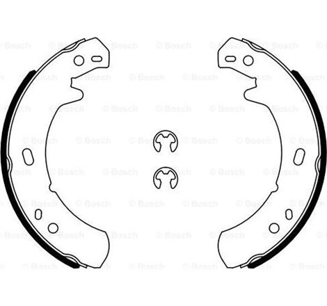 Sabot frana LAND ROVER DEFENDER. DISCOVERY I. DISCOVERY II. RANGE ROVER II 2.0-4.6 06.89-02.16 - BOSCH-0986487914