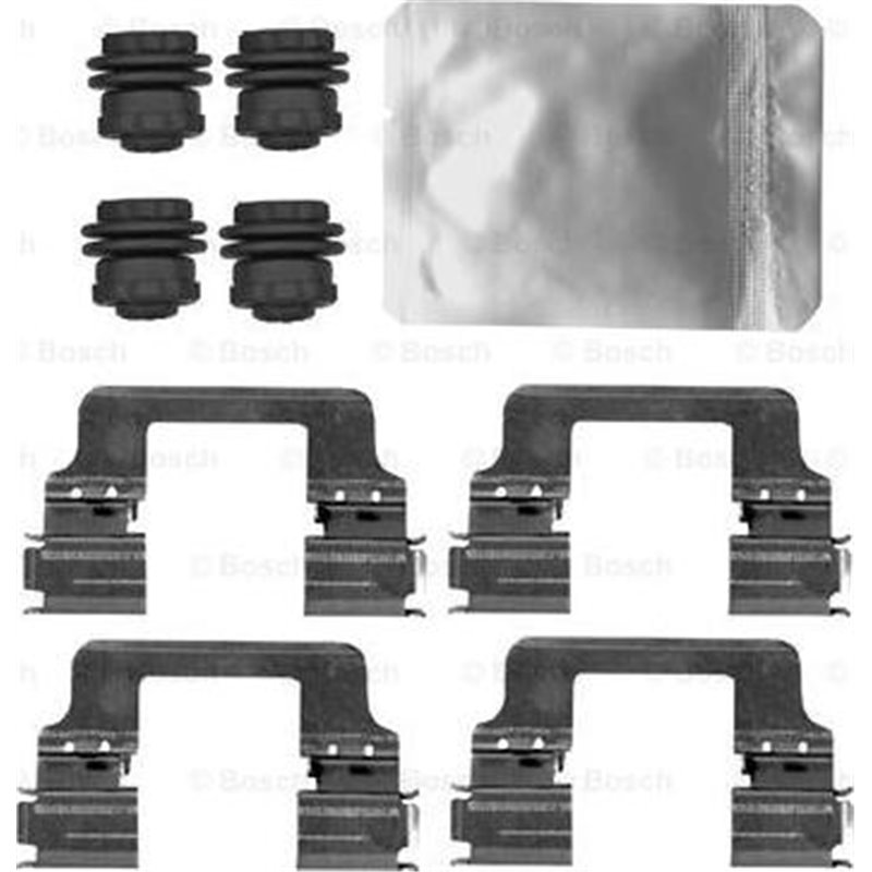 Kit montare placute frana spate STAND ROVER DEFENDER. DISCOVERY V. RANGE ROVER IV. RANGE ROVER SPORT II 2.0-5.0 08.12- - BOSCH-1