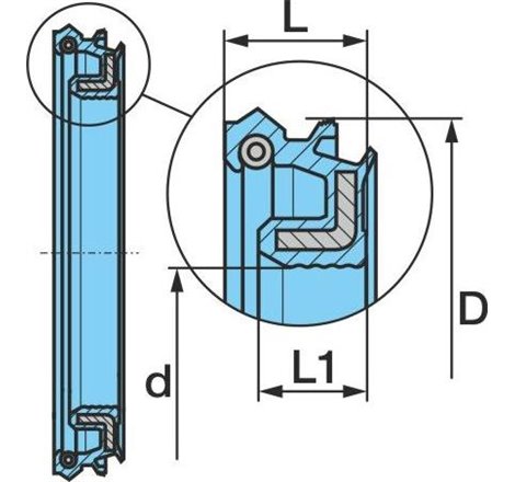 Simering, butuc roata - BPW-02.5664.57.00