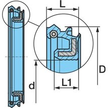 Simering, butuc roata - BPW-02.5664.57.00