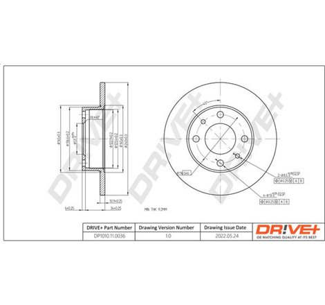 Disc frana Fata-Spate DR-ST ABARTH 500-595-695. 500C-595C-695C. ALFA ROMEO 145. 146. 155. 33. BUICK CENTURY. FIAT 500. 500 C. BA