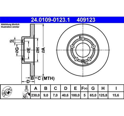Disc frana Spate DR-ST SEAT AROSA. CORDOBA. CORDOBA VARIO. CORDOBA VARIO-KOMBI. IBIZA II. VW LUPO I. POLO. POLO III. POLO III CL