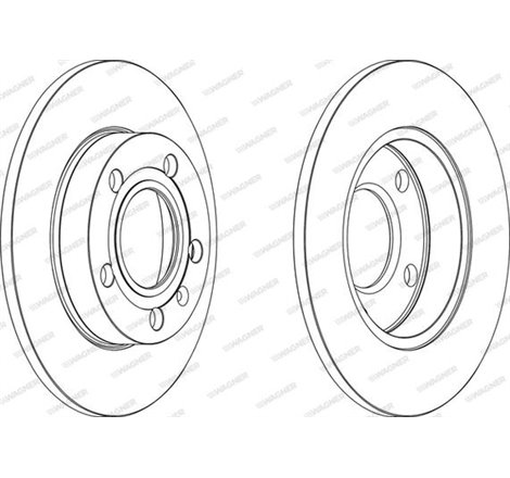 Brake disc. BREMBO Xtra. 1pcs. Drilled. spate . 245 mm. grosime 10 mm. AUDI 80 B4. A4 B6. A4 B7. COUPE B3. SEAT EXEO. EXEO ST 1.