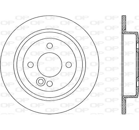 Disc frana Spate DR-ST MINI R50. R53. R52. R56 1.4D-1.6-1.6D 06.01-02.12 - Brembo-08.9163.11