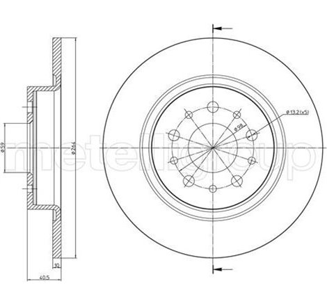 Disc frana Spate DR-ST FIAT 500L. TIPO 1.0-1.6D 09.13- - Brembo-08.9460.61